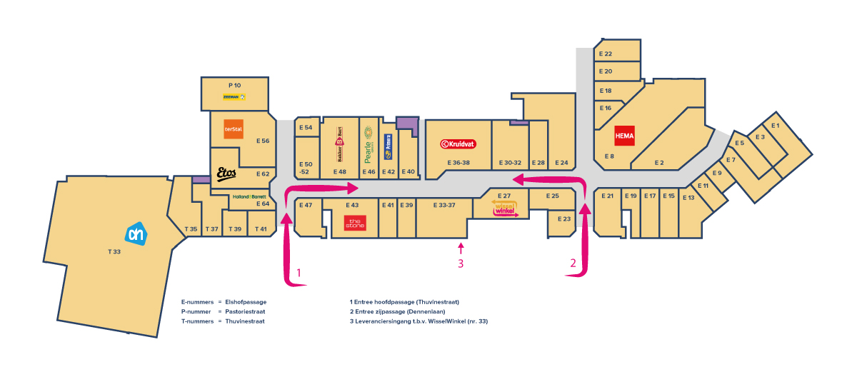 Plattegrond-alle-units---nov25 Winkelcentrum De Passage Duiven